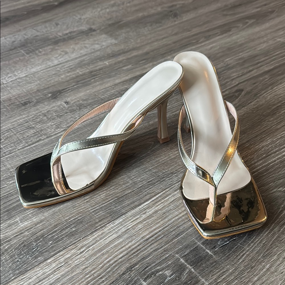 Gold  Women's Heels